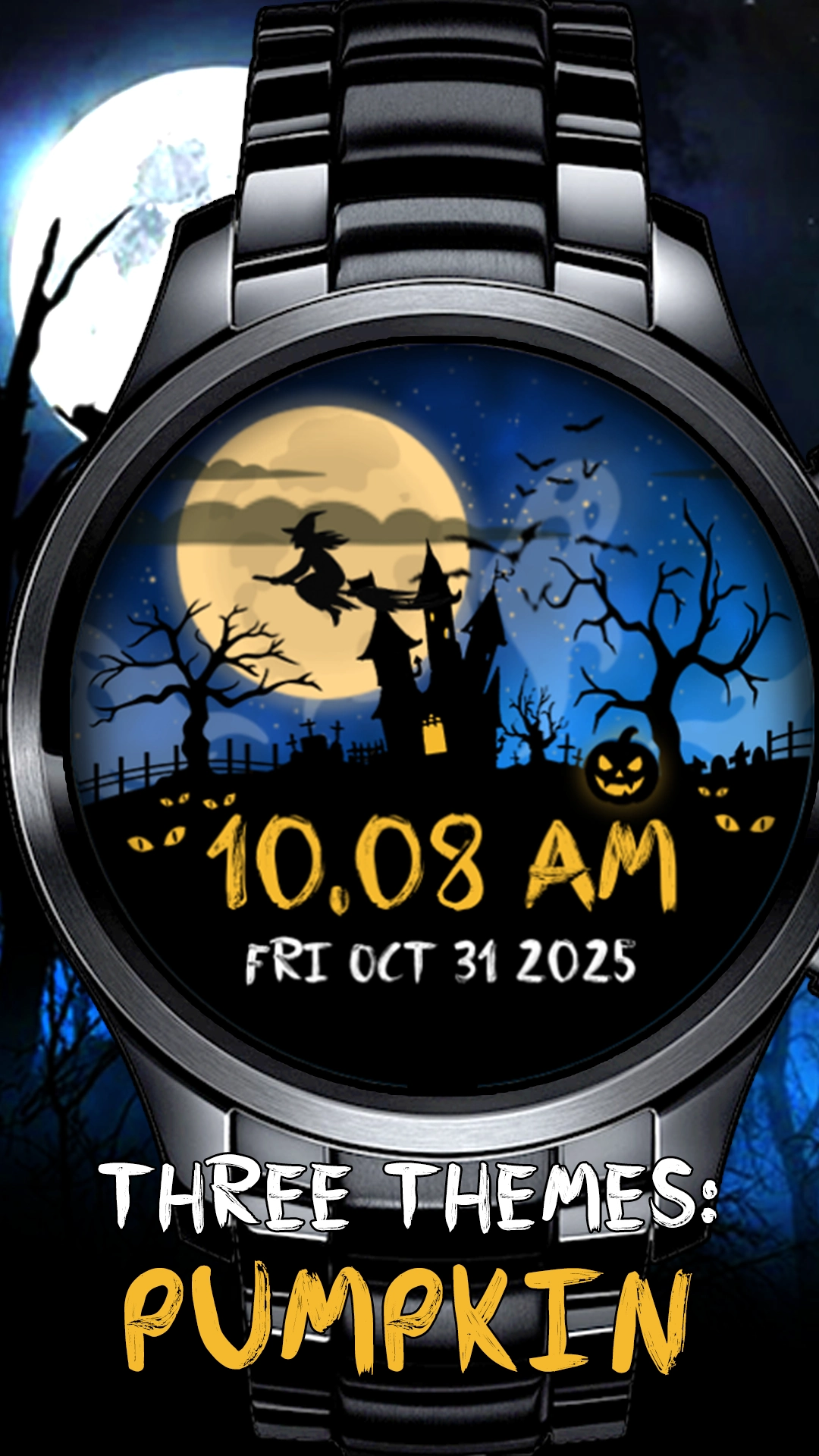 Haunted - Animated Halloween Watch Face for Wear OS
