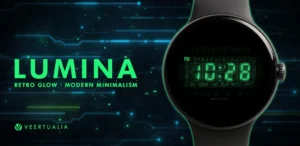 Lumina - Vintage Vacuum Fluorescent Display Watch Face for Wear OS