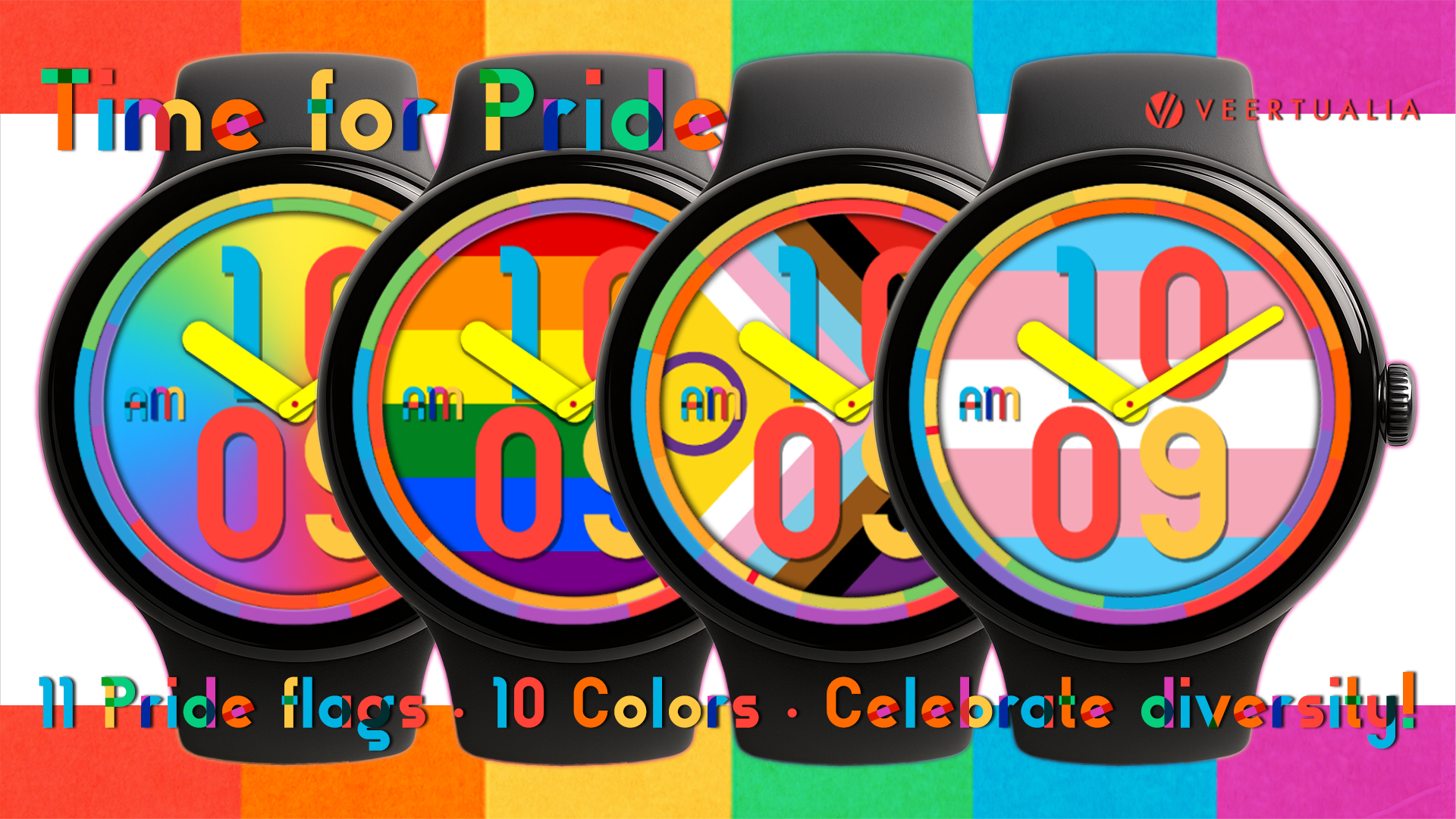 Time for Pride LGBTQ+ Watch Face for Wear OS