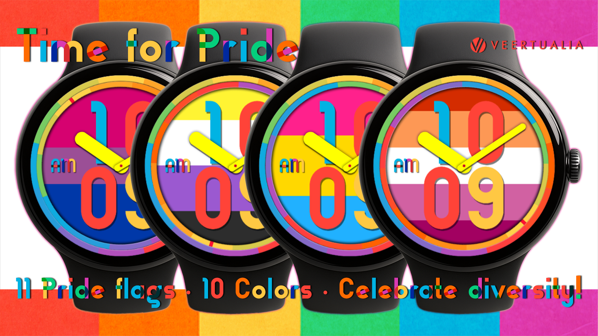 Time for Pride LGBTQ+ Watch Face for Wear OS