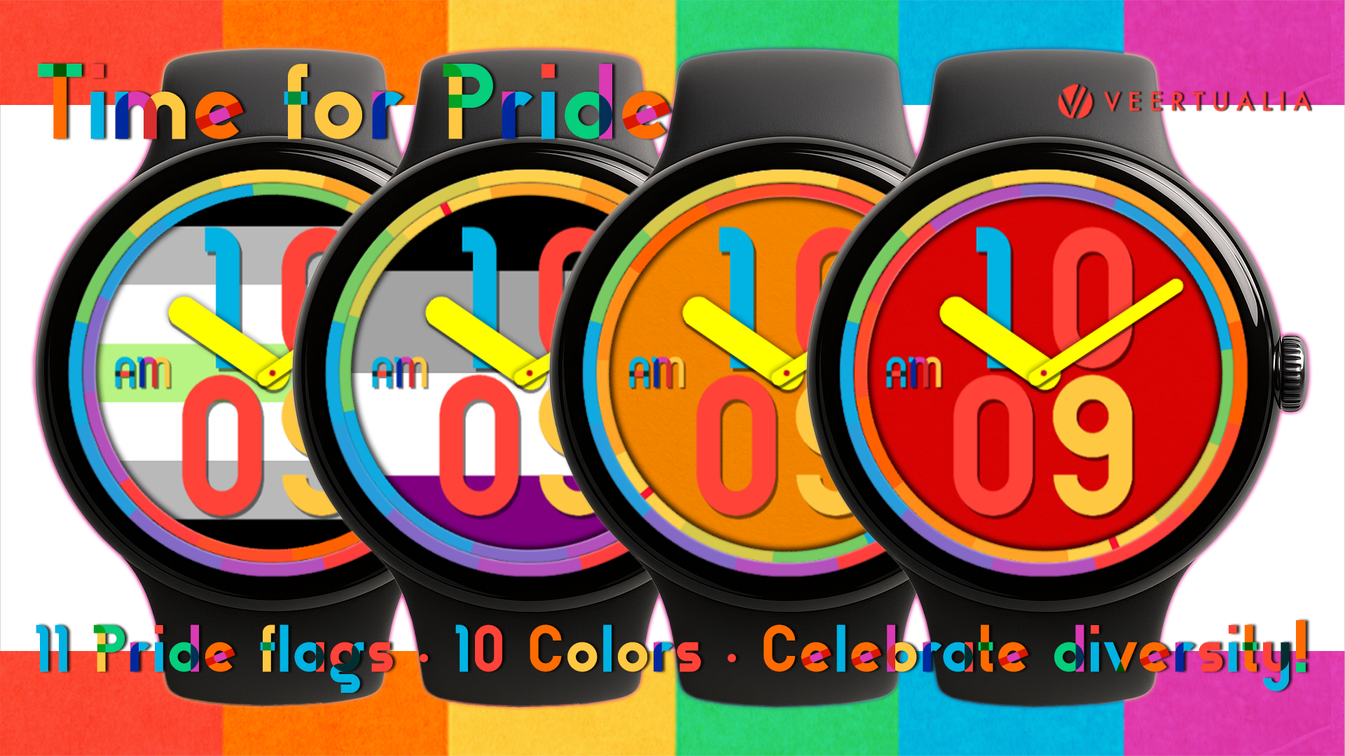 Time for Pride LGBTQ+ Watch Face for Wear OS