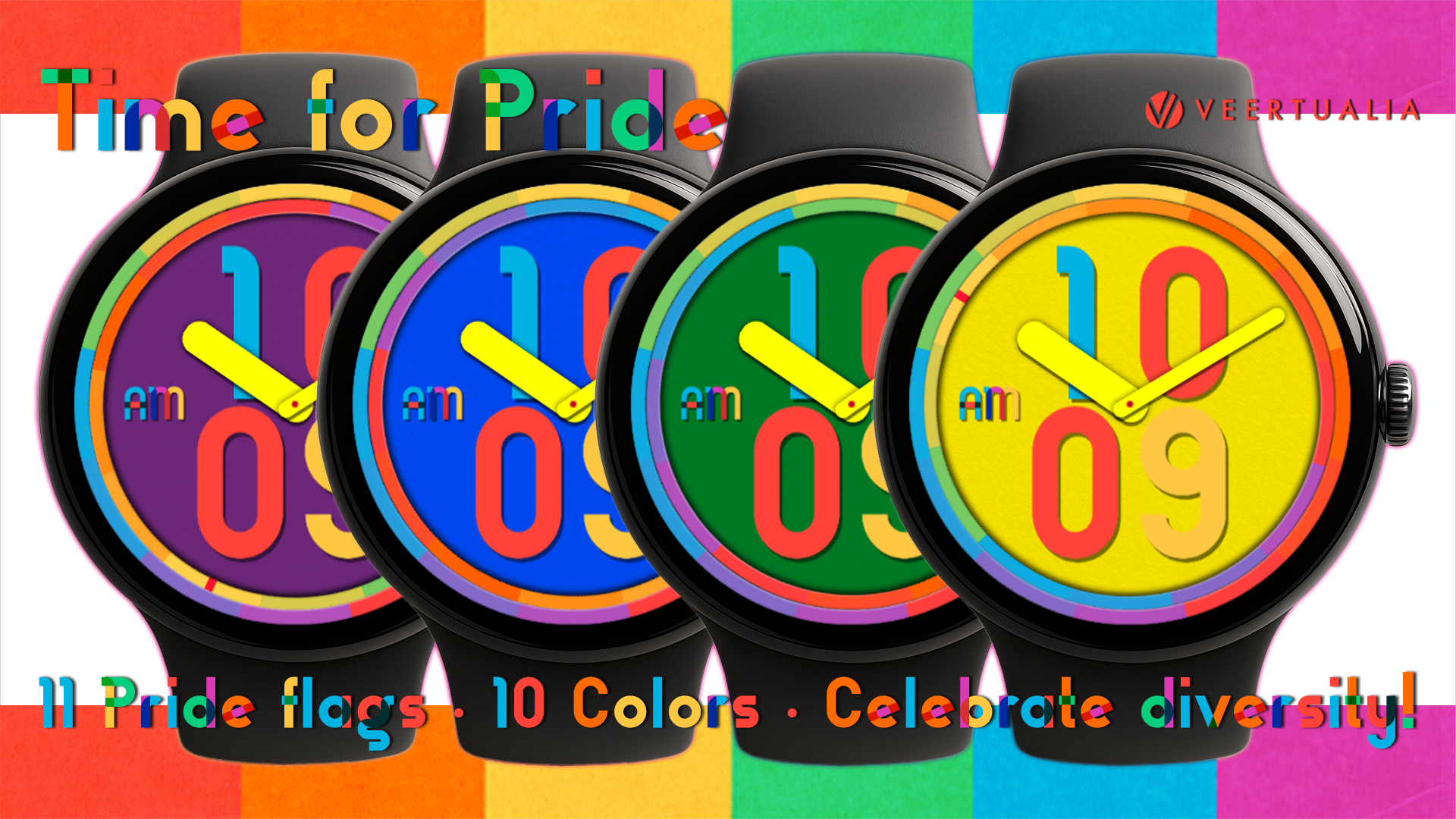 Time for Pride LGBTQ+ Watch Face for Wear OS