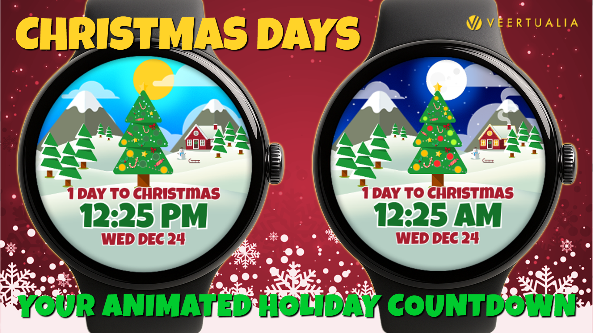Christmas Days – Christmas animated watch face for Wear OS