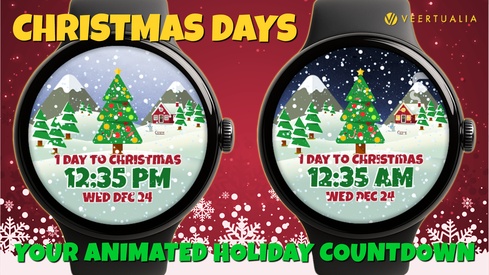 Christmas Days – Christmas animated watch face for Wear OS