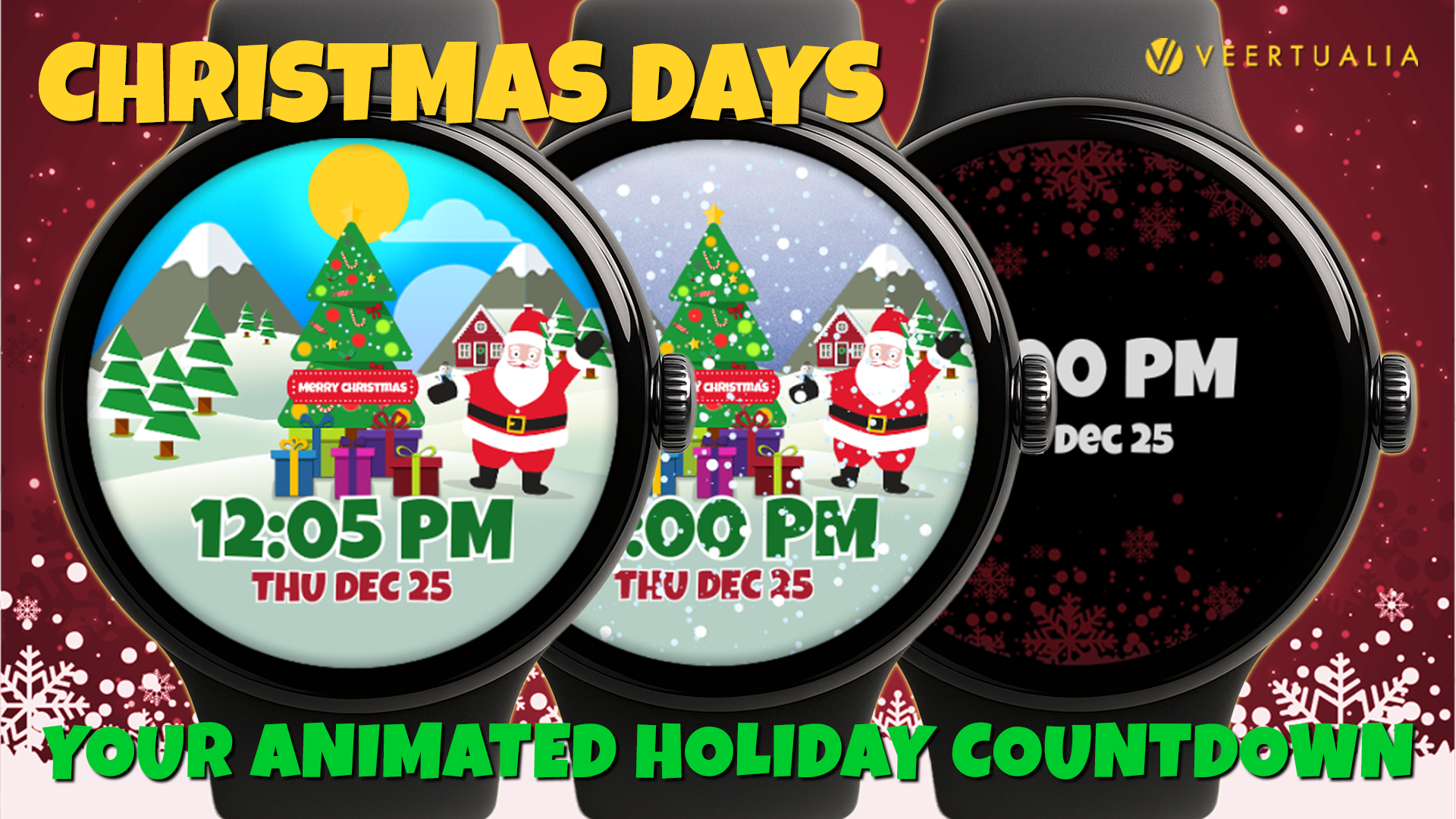 Christmas Days – Christmas animated watch face for Wear OS