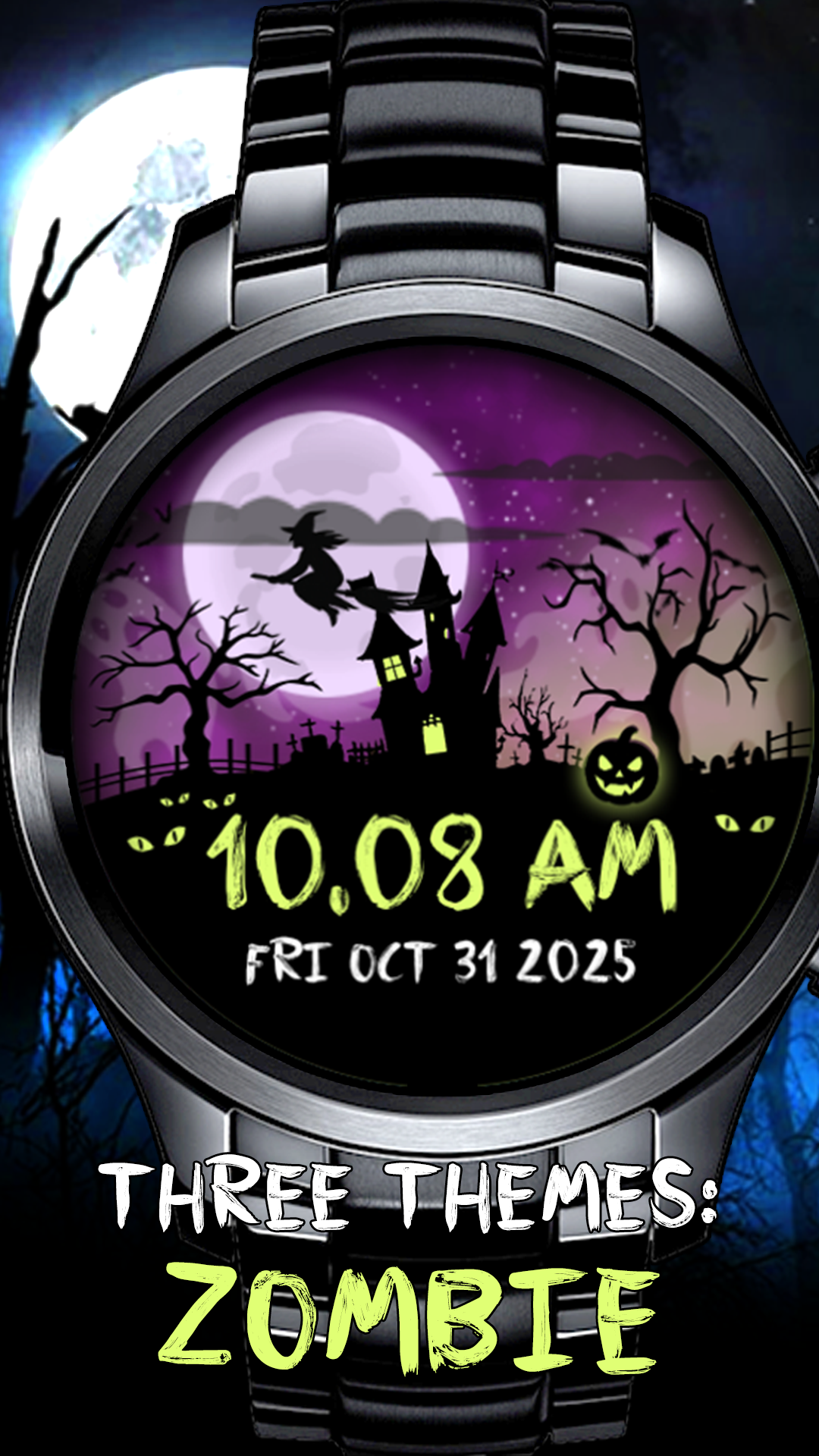 Haunted - Animated Halloween Watch Face for Wear OS