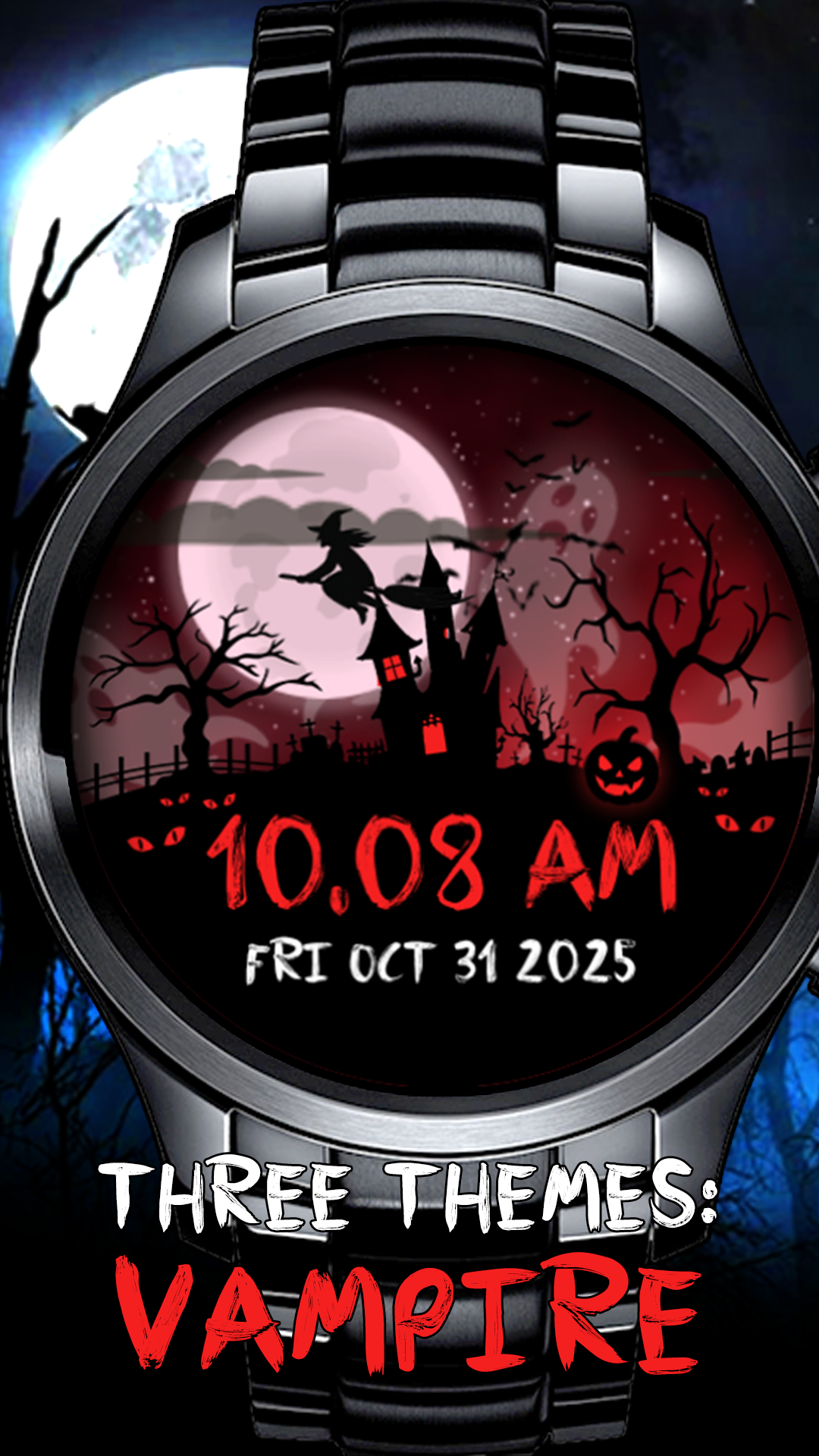 Haunted - Animated Halloween Watch Face for Wear OS