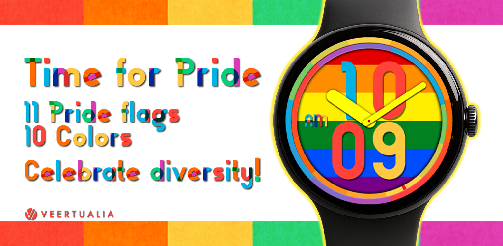 Time for Pride LGBTQ+ Watch Face for Wear OS