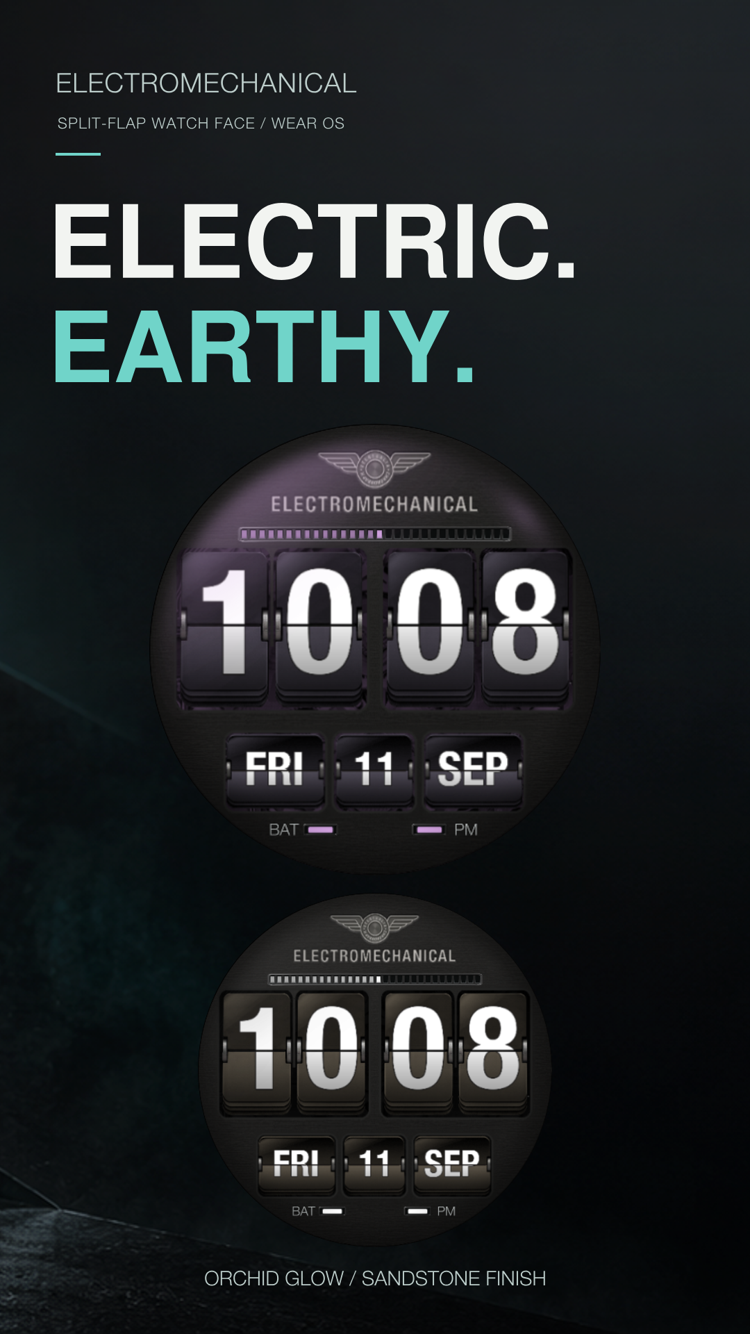 Electromechanical – Retro Flip Clock Watch Face for Wear OS