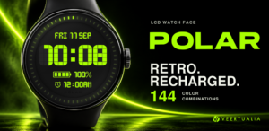 POLAR Retro LCD Watch Face for Wear OS